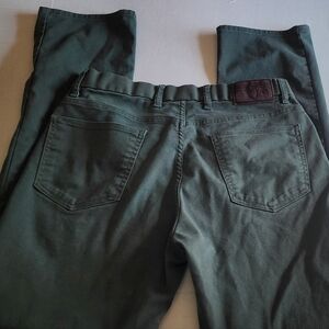 Hart Schaffner Marx Mens Straight Leg Jeans 32 x 32 Green Straight Leg